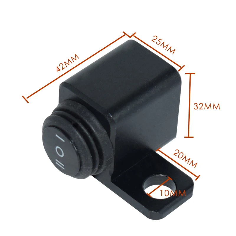 CNC Aluminum Alloy Motorcycle Switches Handlebar Mount Switch Headlight Hazard Brake Fog Light ON OFF Switch Button