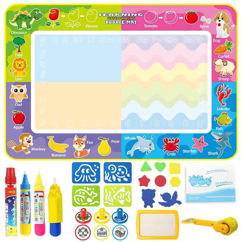 150*100 Magic Water Drawing Mat with Painting Board in Drawing Toys Big Size Canvas Doodle Mat Educational Toys
150*100 Magic Water Drawing Mat with Painting Board in Drawing Toys Big Size Canvas Doodle Mat Educational Toys