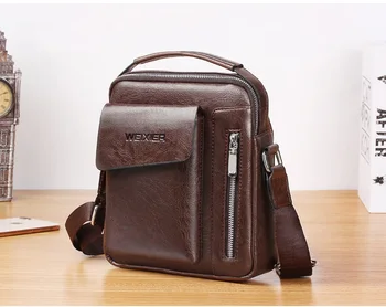 2019 new fashion Men bag crossbody leather messenger bag england style men vintage casual shoulder men bags zipper man handbags 
2019 new fashion Men bag crossbody leather messenger bag england style men vintage casual shoulder men bags zipper man handbags