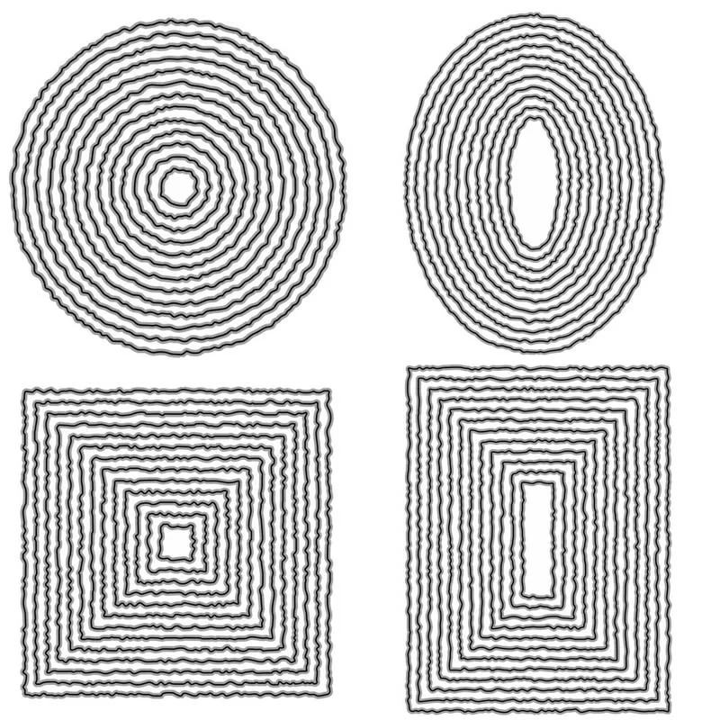 Metal Cutting Dies for DIY Scrapbooking Crafts Rectangle Round Frame Die Cut Stencils Card Make Paper Photo Album Template Decor
Metal Cutting Dies for DIY Scrapbooking Crafts Rectangle Round Frame Die Cut Stencils Card Make Paper Photo Album Template Decor