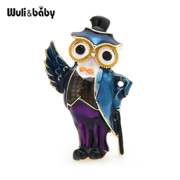 Wuli&baby New Enamel Gentleman Owl Brooches Women 2-color Walking Stick Owl Animal Brooches Pins Gifts
Wuli&baby New Enamel Gentleman Owl Brooches Women 2-color Walking Stick Owl Animal Brooches Pins Gifts