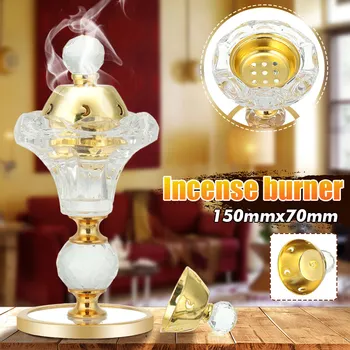 Arabian Style Crystal Incense Burner Eid Plating Metal Incense Burner Traditional Mabkhara Fort Home Desktop Decorative Ornament
Arabian Style Crystal Incense Burner Eid Plating Metal Incense Burner Traditional Mabkhara Fort Home Desktop Decorative Ornament