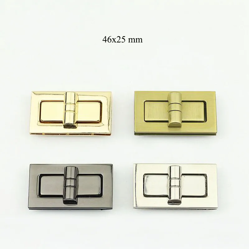 

10Pcs 46mm Metal Twist Turn Lock Snap Clasps Purse for Bag Part Accessories DIY Handmade Closure Hasp Hardware Buckle with Screw