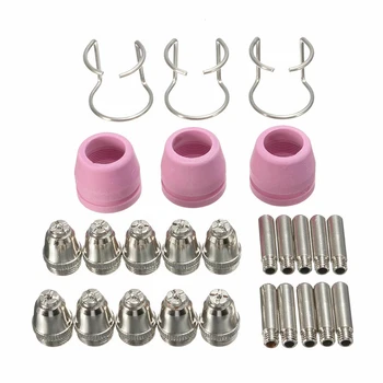 Metal + Porcelain 26pcs/Set Plasma Cutter Torch Consumables LTP5000D LTPDC2000 LTPAC2500 Accessory
Metal + Porcelain 26pcs/Set Plasma Cutter Torch Consumables LTP5000D LTPDC2000 LTPAC2500 Accessory