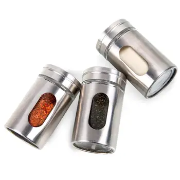 Kitchen Glass Seasoning Storage Bottles Stainless Steel Kitchen Jars Toothpick Tools Pepper Condiment Storage Powder J7S7
Kitchen Glass Seasoning Storage Bottles Stainless Steel Kitchen Jars Toothpick Tools Pepper Condiment Storage Powder J7S7