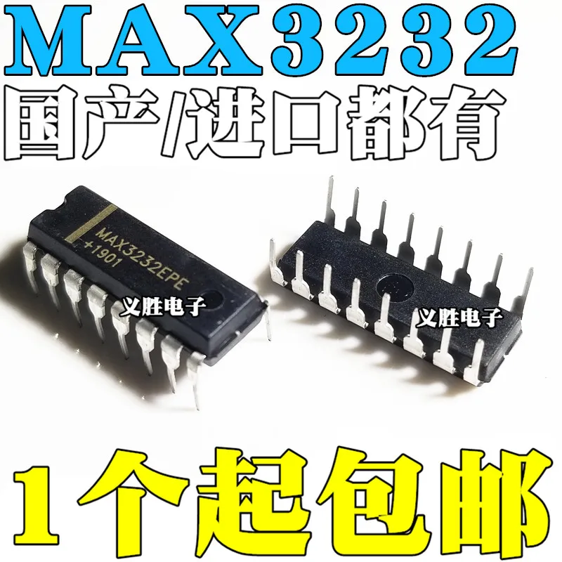 Новый и оригинальный MAX3232CPE MAX3232EPE DIP16 RS-232 трансивер MAX3232 чип в DIP - 16 IC | Электронные