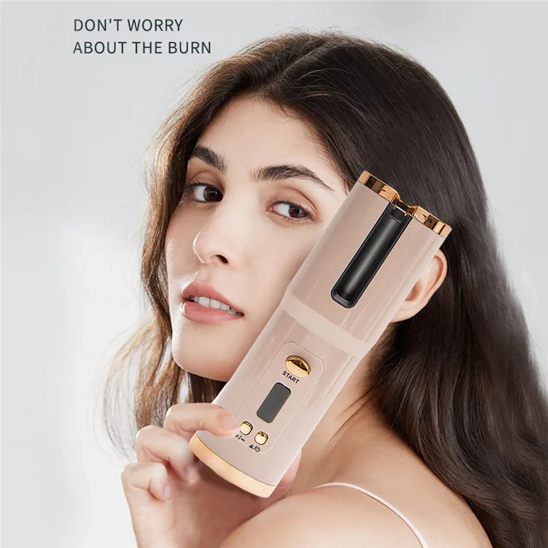 Description Picture 3 of itemAir Curler USB Rechargeable Cordless Automatic Hair Curler Auto Wireless Curler Hair Waver Tongs Iron Curling Wand