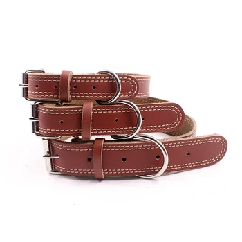 Real Leather Collar for Small Medium Large Dogs Collar, Soft Genuine Leather Durable Adjustable Buckle Pet Dogs Collars Brown 
Real Leather Collar for Small Medium Large Dogs Collar, Soft Genuine Leather Durable Adjustable Buckle Pet Dogs Collars Brown