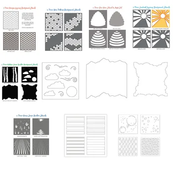 Background Frame Clouds Plastic Stencil for DIY Scrapbooking Embossing Paper Card Craft Painting Template 12
Background Frame Clouds Plastic Stencil for DIY Scrapbooking Embossing Paper Card Craft Painting Template 12