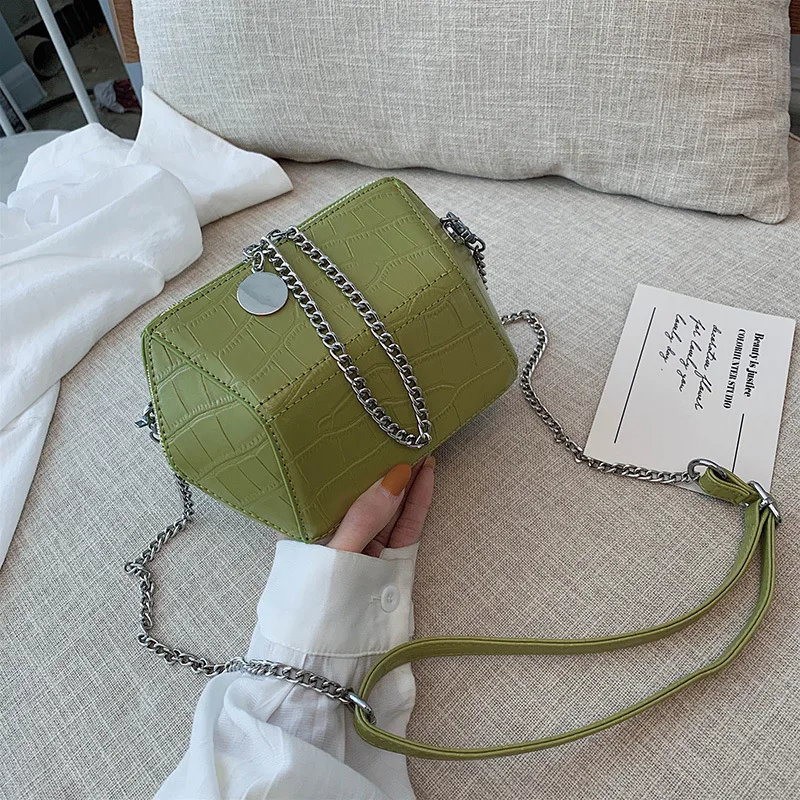 JIULIN 2019 new tide personality crocodile texture chain package and versatile single shoulder bag diagonal package
JIULIN 2019 new tide personality crocodile texture chain package and versatile single shoulder bag diagonal package