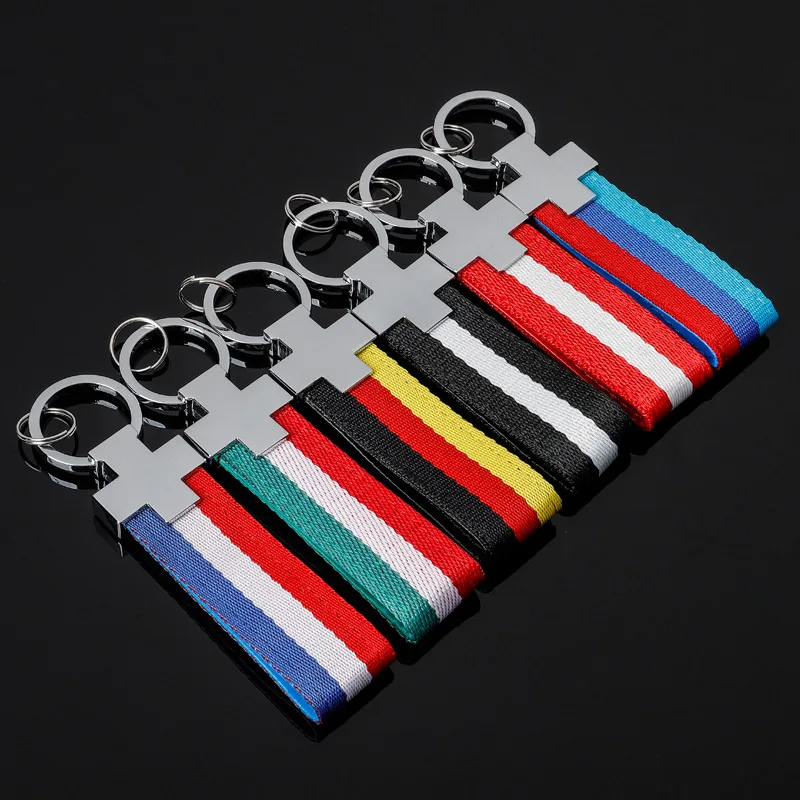Car Keychain Key Ring Tri-color Webbing Pull Ring Metal Key Ring Advertising Key Ring Chain Ring Pendant
Car Keychain Key Ring Tri-color Webbing Pull Ring Metal Key Ring Advertising Key Ring Chain Ring Pendant