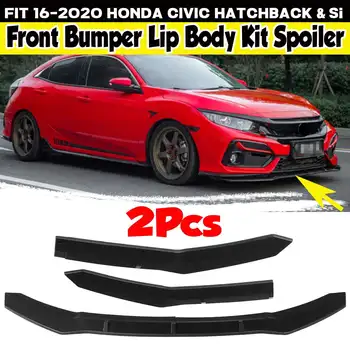 2PCS Car Front Bumper Splitter Lip Diffuser Spoiler Cover Body Kit Deflector Lips For Honda For Civic Hatchback & Si 2016-2020 
2PCS Car Front Bumper Splitter Lip Diffuser Spoiler Cover Body Kit Deflector Lips For Honda For Civic Hatchback & Si 2016-2020