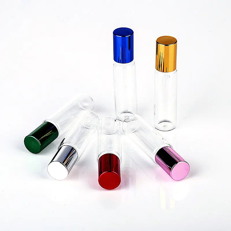 

10pcs/Lot Mini 5ml 10ml Travel Portable Glass Perfume Bottle Roller Bottles Sample Empty Containers Roll on Refillable Bottles