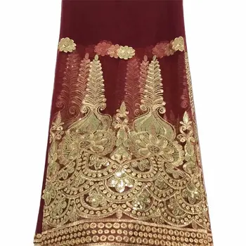 African Lace Fabric 2019 High Quality Wine Red Gold Lace 3D Flower Lace Fabric Beautiful Applique Sequins Lace For Nigerian Wedding Dress
African Lace Fabric 2019 High Quality Wine Red Gold Lace 3D Flower Lace Fabric Beautiful Applique Sequins Lace For Nigerian Wedding Dress