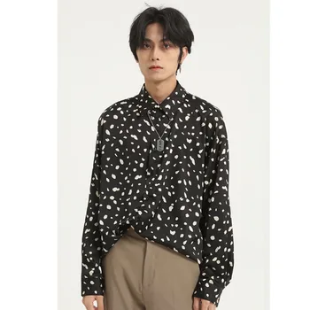 Men New Long Sleeve Casual Print Shirt Male Japan Korea Streetwear Hip Hop Retro Fashion Loose Dress Shirts
Men New Long Sleeve Casual Print Shirt Male Japan Korea Streetwear Hip Hop Retro Fashion Loose Dress Shirts