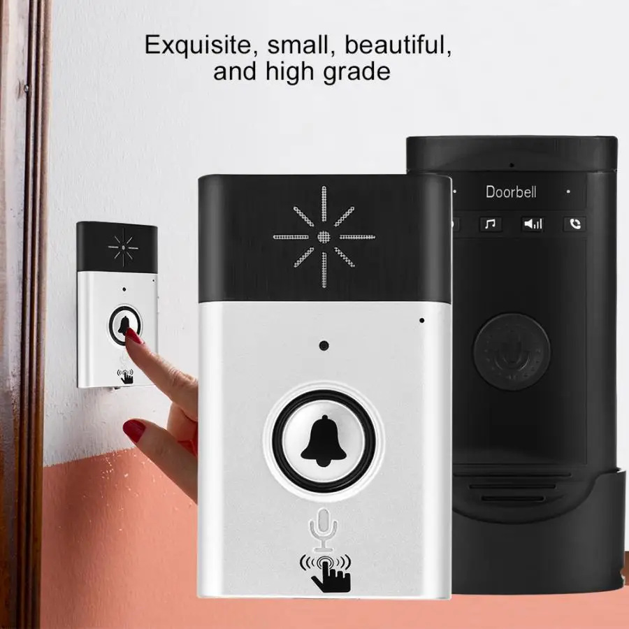 Wireless Voice Intercom Doorbells Two-way Talk Door Bell timbre inalambrico Home Intercom Doorbell Security System free shipping
Wireless Voice Intercom Doorbells Two-way Talk Door Bell timbre inalambrico Home Intercom Doorbell Security System free shipping