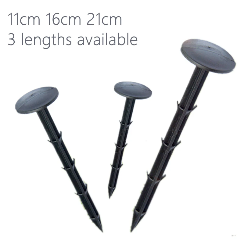 10Pcs/set Garden Nail Plastic Pegs Mulch Shading Pest Control Fix Tool for Anti-Bird Net Film Ground Cloth Nail Fixed Pegs Black
10Pcs/set Garden Nail Plastic Pegs Mulch Shading Pest Control Fix Tool for Anti-Bird Net Film Ground Cloth Nail Fixed Pegs Black