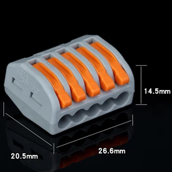 New 60pcs Cable Connector Wire Universal Junction Compact Box Connectors Quick Terminals with 2/3/5 Way
New 60pcs Cable Connector Wire Universal Junction Compact Box Connectors Quick Terminals with 2/3/5 Way