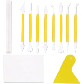 11 Pieces Clay Tools Kit Ceramic Pottery Carving Shaping Sculpting Tools with Acrylic Clay Roller for Kid DIY Clay Craft
11 Pieces Clay Tools Kit Ceramic Pottery Carving Shaping Sculpting Tools with Acrylic Clay Roller for Kid DIY Clay Craft