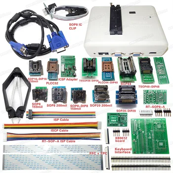 USB Universal Programmer RT809H + 21 Adapters EMMC-Nand FLASH Bios EEPROM Programmer Better Than TL866II Plus Programmer
USB Universal Programmer RT809H + 21 Adapters EMMC-Nand FLASH Bios EEPROM Programmer Better Than TL866II Plus Programmer