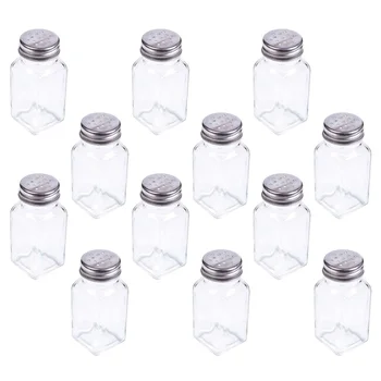 12 pcs Seasoning Bottle Transparent Glass Kitchen Barbecue Pepper Shaker Condiment Container Salt Jar Cruet Spice Pot 
12 pcs Seasoning Bottle Transparent Glass Kitchen Barbecue Pepper Shaker Condiment Container Salt Jar Cruet Spice Pot