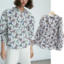 Withered Autumn Blouse Women England Vintage Floral Embroidery Stand Collar Elegant Fashion Blusas Mujer De Moda 2021 Shirt Tops
Withered Autumn Blouse Women England Vintage Floral Embroidery Stand Collar Elegant Fashion Blusas Mujer De Moda 2021 Shirt Tops