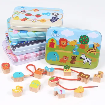 Wooden Toys Baby Diy Toy Cartoon Fruit Animal Stringing Threading Wooden Beads Toy Monterssori Educational For Children Bead Toy
Wooden Toys Baby Diy Toy Cartoon Fruit Animal Stringing Threading Wooden Beads Toy Monterssori Educational For Children Bead Toy