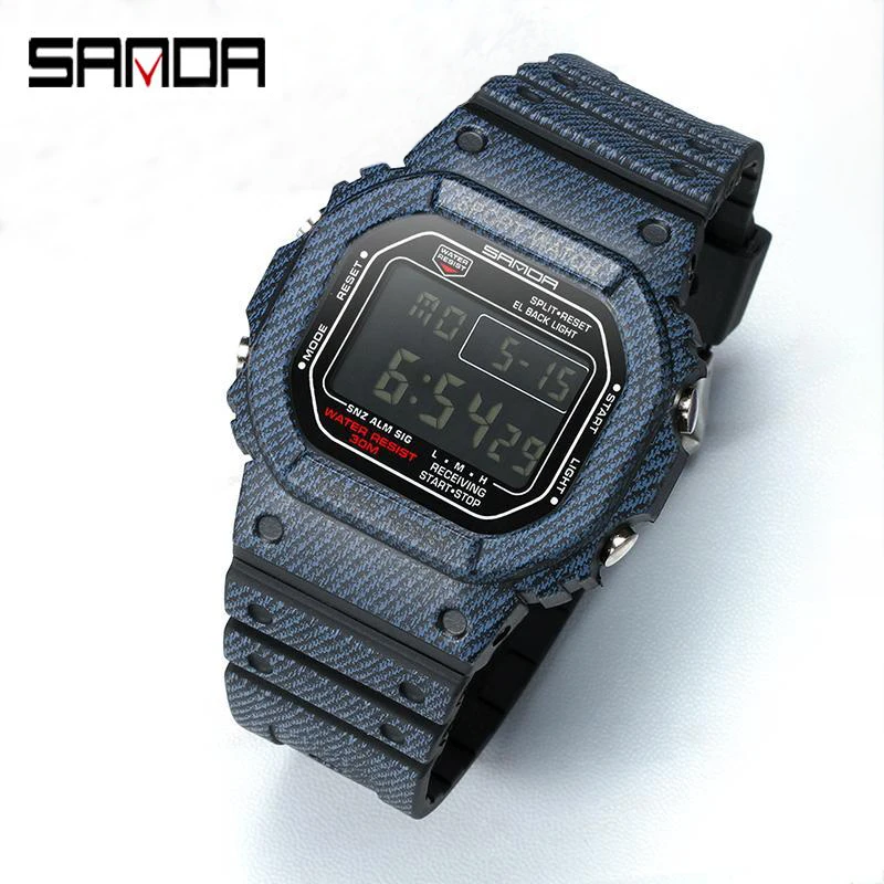 Sanda Fashion Men's Watches New Casual LED Digital Sports Watch silicone Men Multifunction Wristwatch Mens Clock horloges mannen
Sanda Fashion Men's Watches New Casual LED Digital Sports Watch silicone Men Multifunction Wristwatch Mens Clock horloges mannen