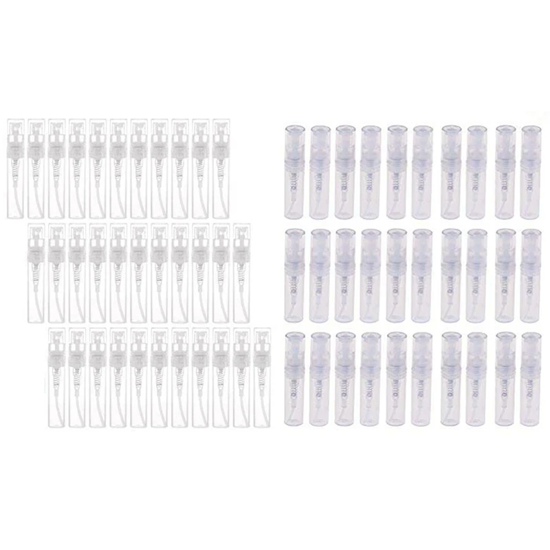 320Pcs Transparent Empty Spray Bottles Plastic Refillable Container Empty Cosmetic Containers - 120Pcs 3Ml & 200Pcs 2Ml
320Pcs Transparent Empty Spray Bottles Plastic Refillable Container Empty Cosmetic Containers - 120Pcs 3Ml & 200Pcs 2Ml