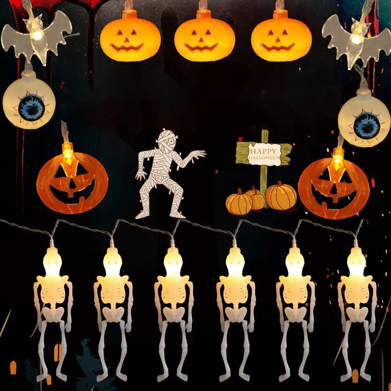 Halloween Pumpkin LED String Lights Ghost Skull Eye Terror Hallowmas Decoration Lightings 6m 40 LED Lamp Indoor Holiday Lighting
Halloween Pumpkin LED String Lights Ghost Skull Eye Terror Hallowmas Decoration Lightings 6m 40 LED Lamp Indoor Holiday Lighting