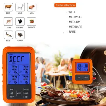 New Digital BBQ Thermometer Wireless Kitchen Oven Food Cooking Grill Smoker Meat Thermometer with Probe
New Digital BBQ Thermometer Wireless Kitchen Oven Food Cooking Grill Smoker Meat Thermometer with Probe