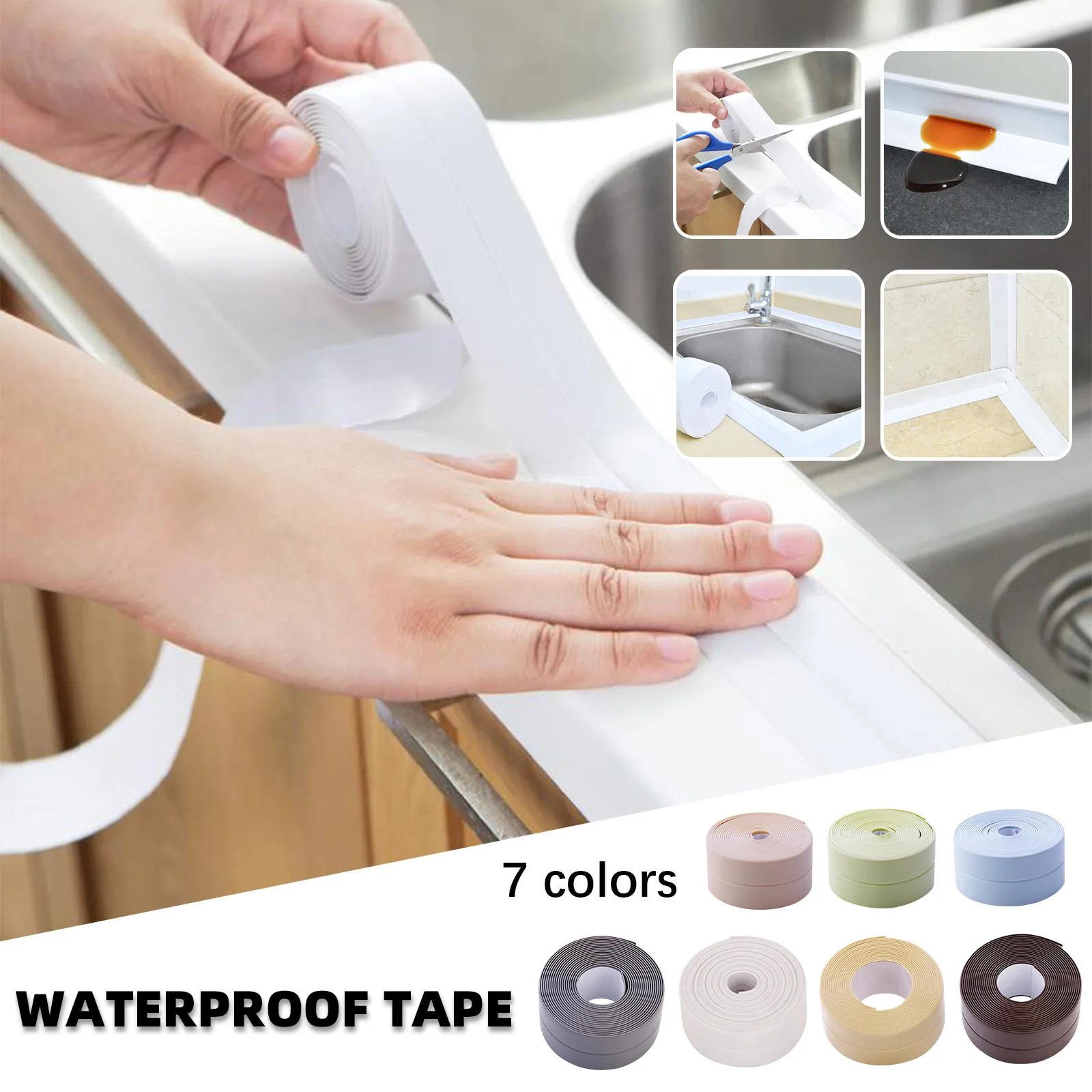 Kitchen self-sealing tape dustproof and waterproof sealing strip stove gap tape kitchen tape лена для ванной ейп stickers 20*
Kitchen self-sealing tape dustproof and waterproof sealing strip stove gap tape kitchen tape лена для ванной ейп stickers 20*