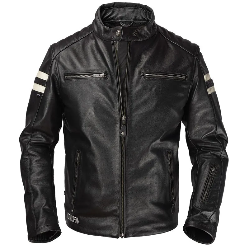 2020 Black Men Slim Fit Biker's Jacket Plus Size XXXL Genuine Cowhide Russian Autumn Motorcycle Leather Coat
2020 Black Men Slim Fit Biker's Jacket Plus Size XXXL Genuine Cowhide Russian Autumn Motorcycle Leather Coat