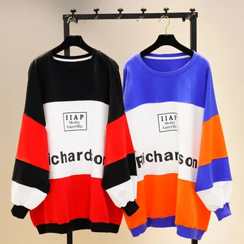 New Spring Autumn Large Size Loose Women Pullovers Top Medium-long Color Block Letter O Neck Students Sweatshirts Basic Top
New Spring Autumn Large Size Loose Women Pullovers Top Medium-long Color Block Letter O Neck Students Sweatshirts Basic Top