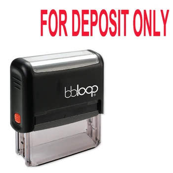 BBloop Self-Inking Rubber Stamp "FOR DEPOSIT ONLY", Rectangular, Laser Engraved, Red Ink Included
BBloop Self-Inking Rubber Stamp "FOR DEPOSIT ONLY", Rectangular, Laser Engraved, Red Ink Included