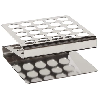 Stainless Steel Test Tube Rack, Z Shape Tube Rack, Suitable for Tubes of Dia. less than equal 17mm, 24Holes
Stainless Steel Test Tube Rack, Z Shape Tube Rack, Suitable for Tubes of Dia. less than equal 17mm, 24Holes