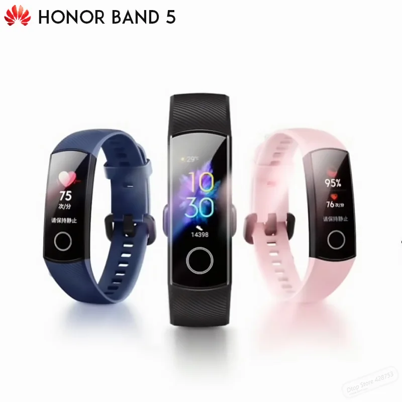 Original Huawei Honor Band 5 Health Sport Wristband Oximeter Color Touch Screen Swim Stroke Detect Sleep Nap Heart Rate
Original Huawei Honor Band 5 Health Sport Wristband Oximeter Color Touch Screen Swim Stroke Detect Sleep Nap Heart Rate