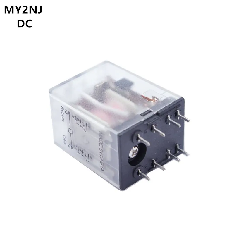 

MY2P HH52P MY2NJ DC 12V 24V 36V 48V 110V 220V 8-Pin Coil General Purpose DPDT Micro Mini Electromagnetic Relay