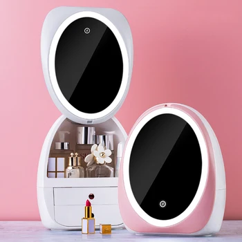 LED Makeup Mirror M156 Multifunctional Makeup Vanity Mirror with Storage Box Light Up Mirror for Makeup Lighted Makeup Mirror
LED Makeup Mirror M156 Multifunctional Makeup Vanity Mirror with Storage Box Light Up Mirror for Makeup Lighted Makeup Mirror