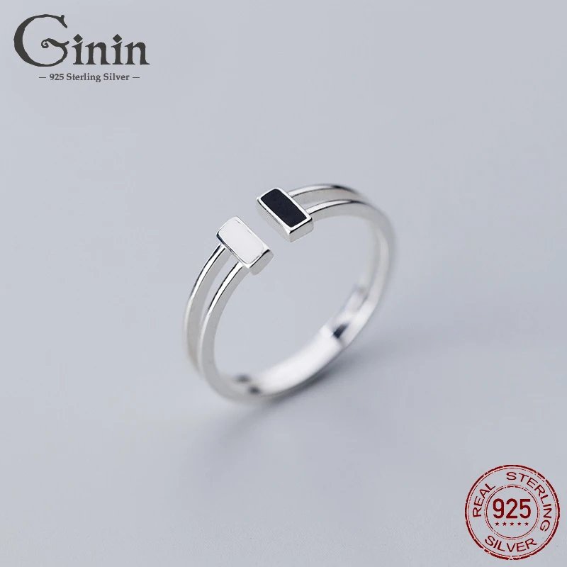 Ginin 925 Sterling Silver Rings Female Japanese and Korean Style Simple Ring Geometric Open Square Adjustable Ring Party Jewelry
Ginin 925 Sterling Silver Rings Female Japanese and Korean Style Simple Ring Geometric Open Square Adjustable Ring Party Jewelry