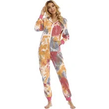 Women's Tie-Dyed Printed Sweater Jumpsuit Home Wear Pajamas Athletic Clothing women pajamas loungewear pajama set
Women's Tie-Dyed Printed Sweater Jumpsuit Home Wear Pajamas Athletic Clothing women pajamas loungewear pajama set