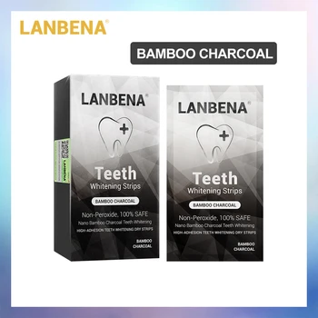 LANBENA Teeth Whitening Strips Bamboo charcoal Oral Hygiene Teeth Veneers White Strips Serum Removes Plaque Stains 7 Pairs / Box
LANBENA Teeth Whitening Strips Bamboo charcoal Oral Hygiene Teeth Veneers White Strips Serum Removes Plaque Stains 7 Pairs / Box