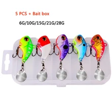 5 PCS Fishing Lure Long Cast VIB Bait Spinner Spoon Fishing Lures for Pike Bass Trout Treble Hook Artificial Lure Fishing Baits
5 PCS Fishing Lure Long Cast VIB Bait Spinner Spoon Fishing Lures for Pike Bass Trout Treble Hook Artificial Lure Fishing Baits