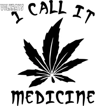 Volkrays Creative Car Sticker Weed I Call It Medicine Accessories Reflective Waterproof Vinyl Decal Black/Silve,15cm*12cm
Volkrays Creative Car Sticker Weed I Call It Medicine Accessories Reflective Waterproof Vinyl Decal Black/Silve,15cm*12cm