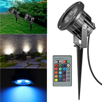 Multipurpose energy saving 12W RGB Lawn Flood Light Yard Patio Path Spotlight Lamp with Spike AC 85-265V US Plug Remote Control
Multipurpose energy saving 12W RGB Lawn Flood Light Yard Patio Path Spotlight Lamp with Spike AC 85-265V US Plug Remote Control