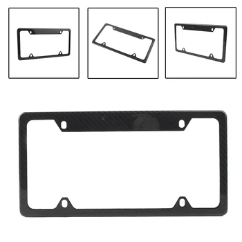 Motorcycle Carbon Fiber License Plate Frame Cover Guards Universal For USA Auto Car Standard Size
Motorcycle Carbon Fiber License Plate Frame Cover Guards Universal For USA Auto Car Standard Size