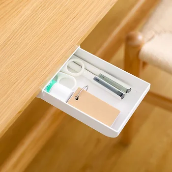 Creative Storage Box Under The Table Drawer Cosmetic Storage Box Sticky Stationery Box Multifunctional Table Small Storage Rack
Creative Storage Box Under The Table Drawer Cosmetic Storage Box Sticky Stationery Box Multifunctional Table Small Storage Rack