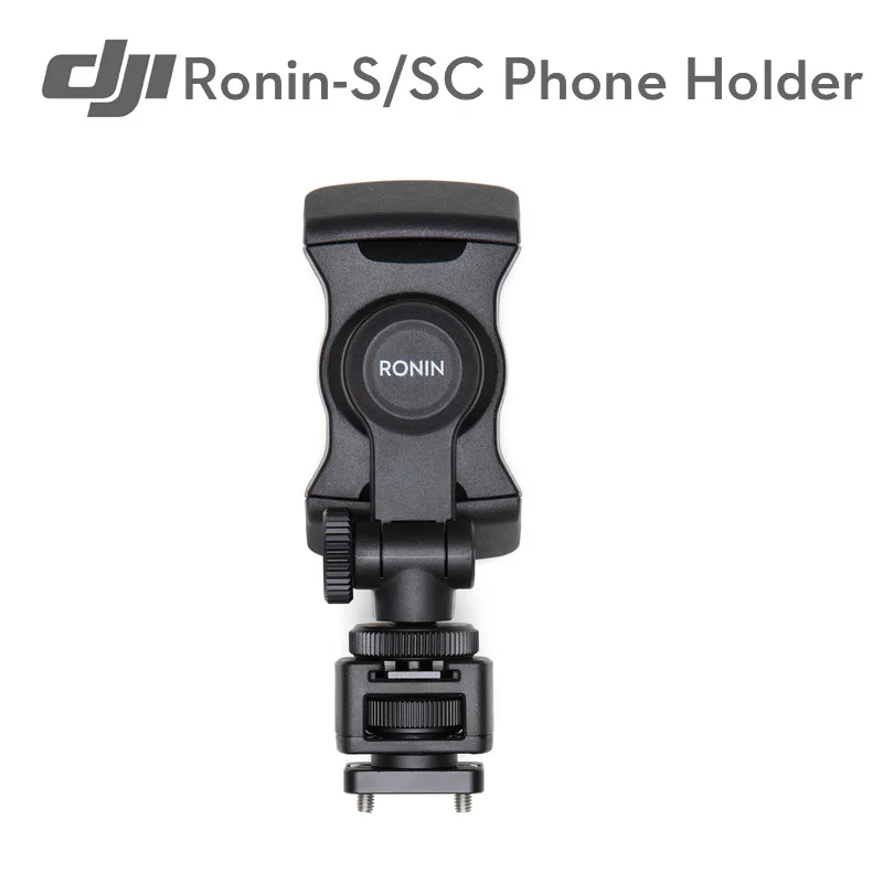 Original DJI Ronin-S/SC Phone Holder securely attaches to the camera's hot shoe mount to enable ActiveTrack
Original DJI Ronin-S/SC Phone Holder securely attaches to the camera's hot shoe mount to enable ActiveTrack