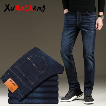 Xuan sheng straight men's jeans 2020 stretch blue black casual streetwear thick men's pants original business comfortable jeans
Xuan sheng straight men's jeans 2020 stretch blue black casual streetwear thick men's pants original business comfortable jeans