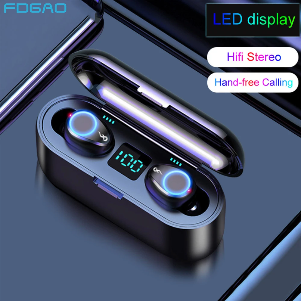 Wireless TWS Bluetooth Earphone with 2000mAh Charging Box Sports Waterproof Headphone Headsets Touch Control Music Earbuds Phone
Wireless TWS Bluetooth Earphone with 2000mAh Charging Box Sports Waterproof Headphone Headsets Touch Control Music Earbuds Phone
